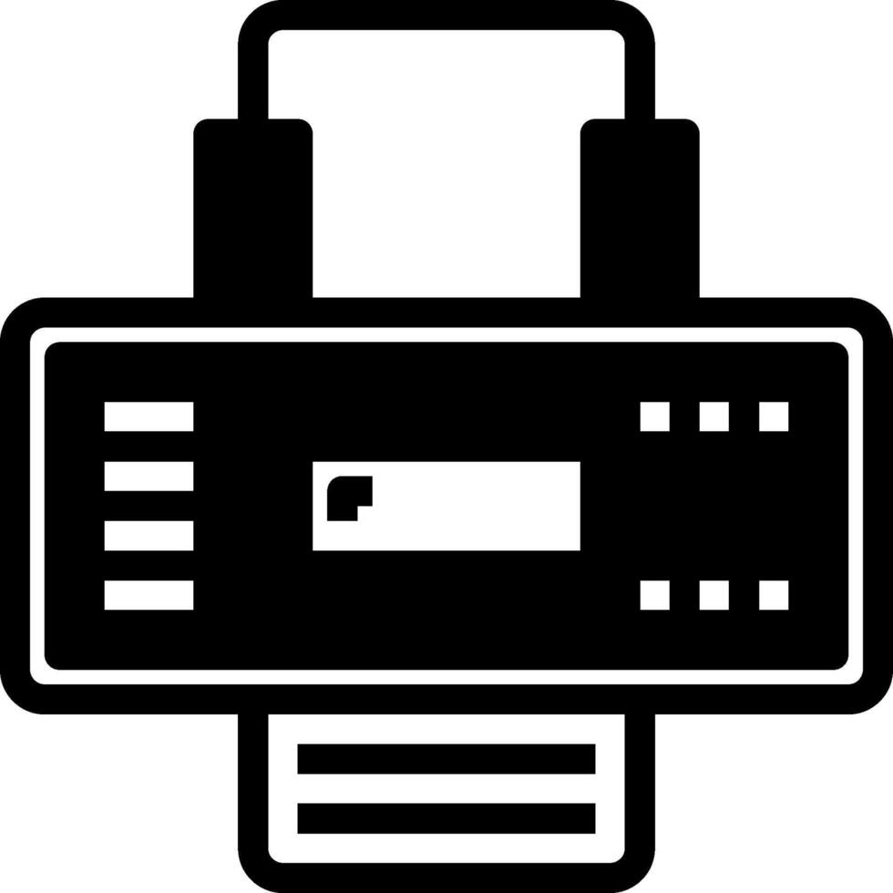 A printer icon on a white background vector