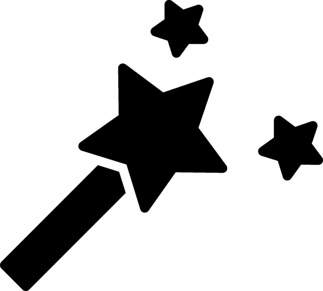 Magic wand icon vector