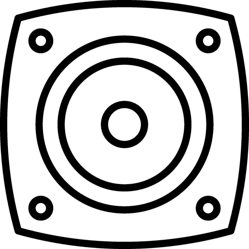 A speaker icon on a white background vector