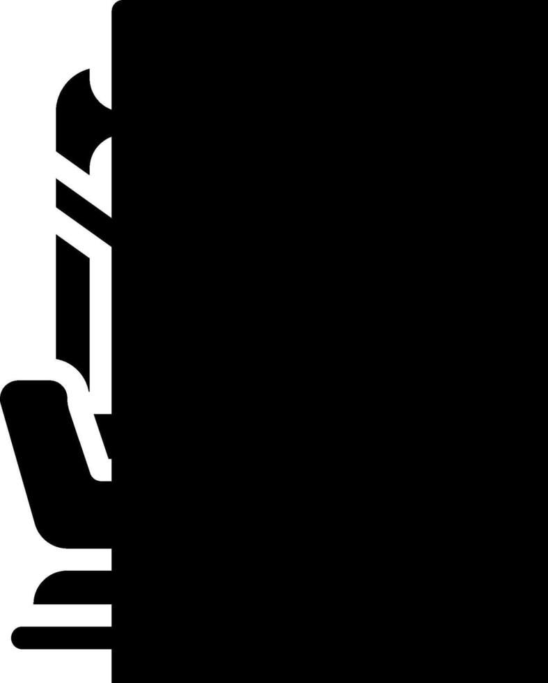 A black and white logo of a chair vector