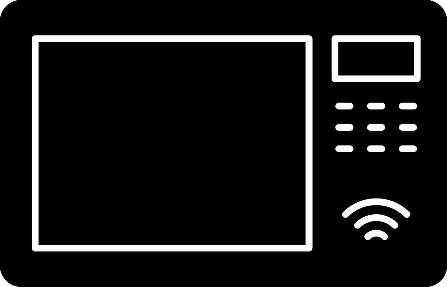 Microwave oven icon illustration vector
