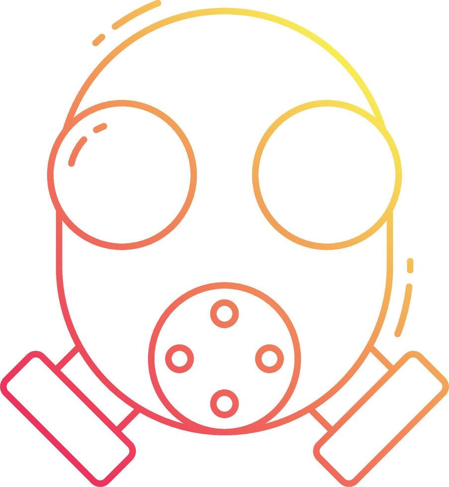 A gas mask icon on a white background vector