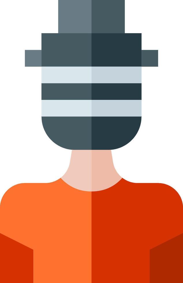 A man wearing a hat and a red shirt vector