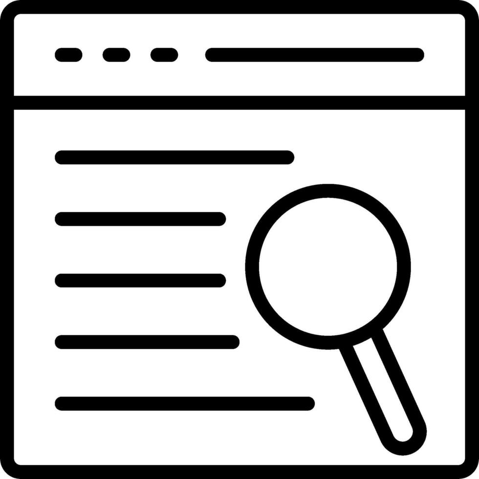 Search icon with magnifying glass vector