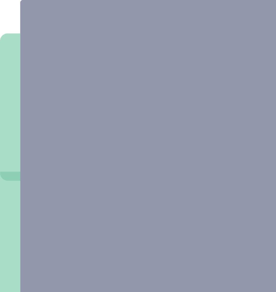 A folder with a green and gray background vector