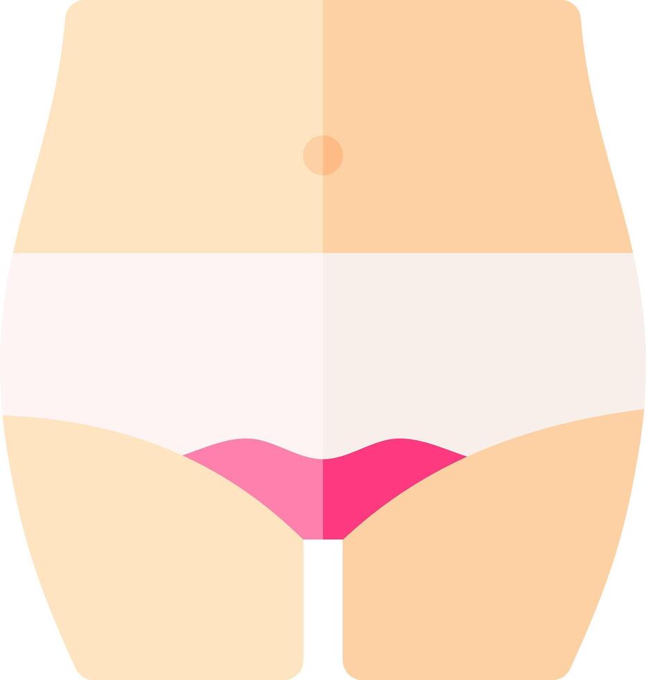 A woman's underwear with a pink trim vector