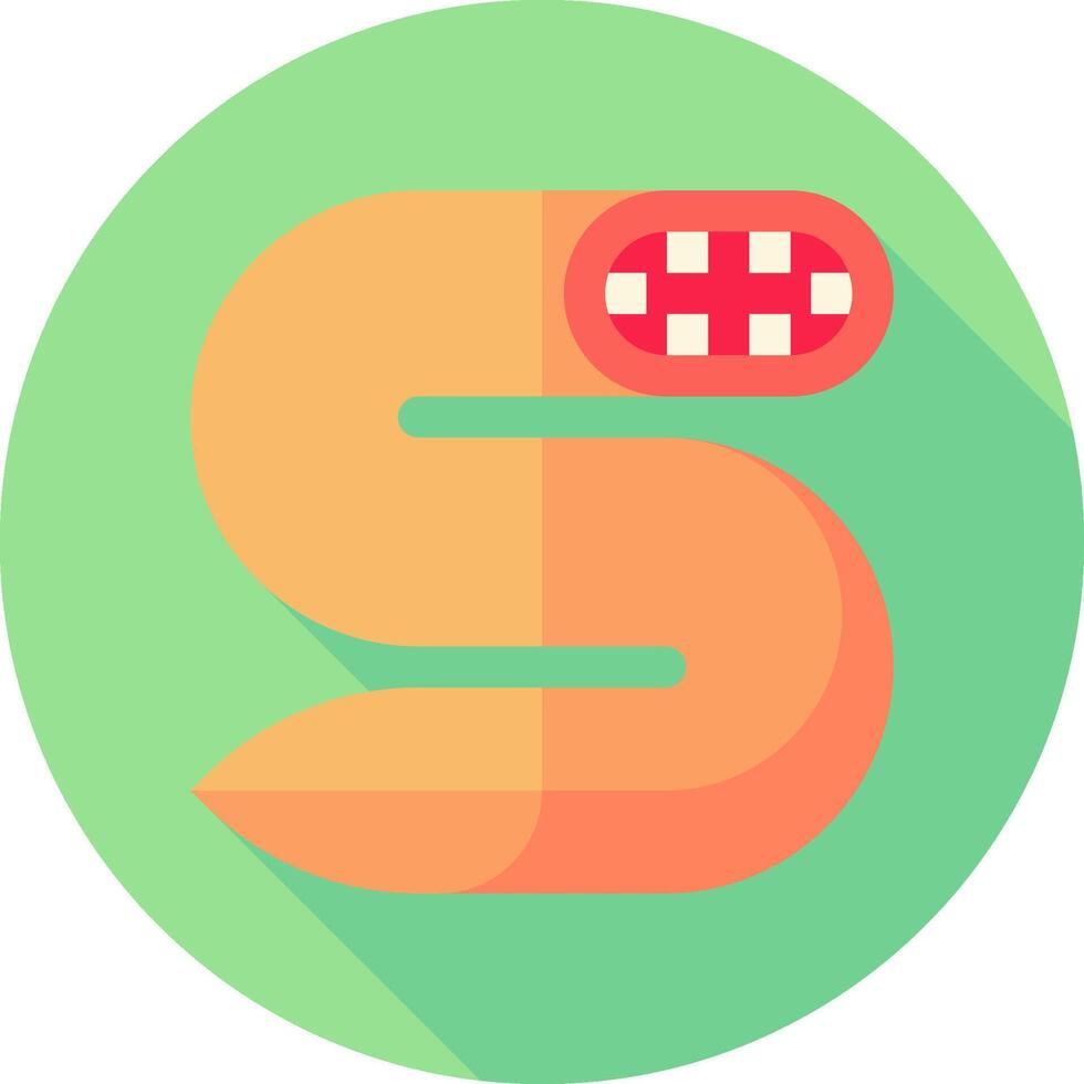 A snake with a red dot on its head vector