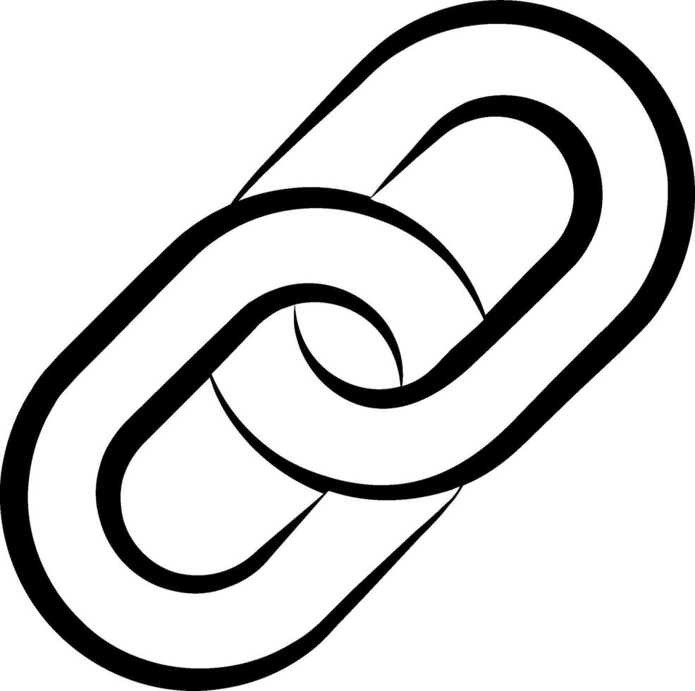 A link icon on a white background vector