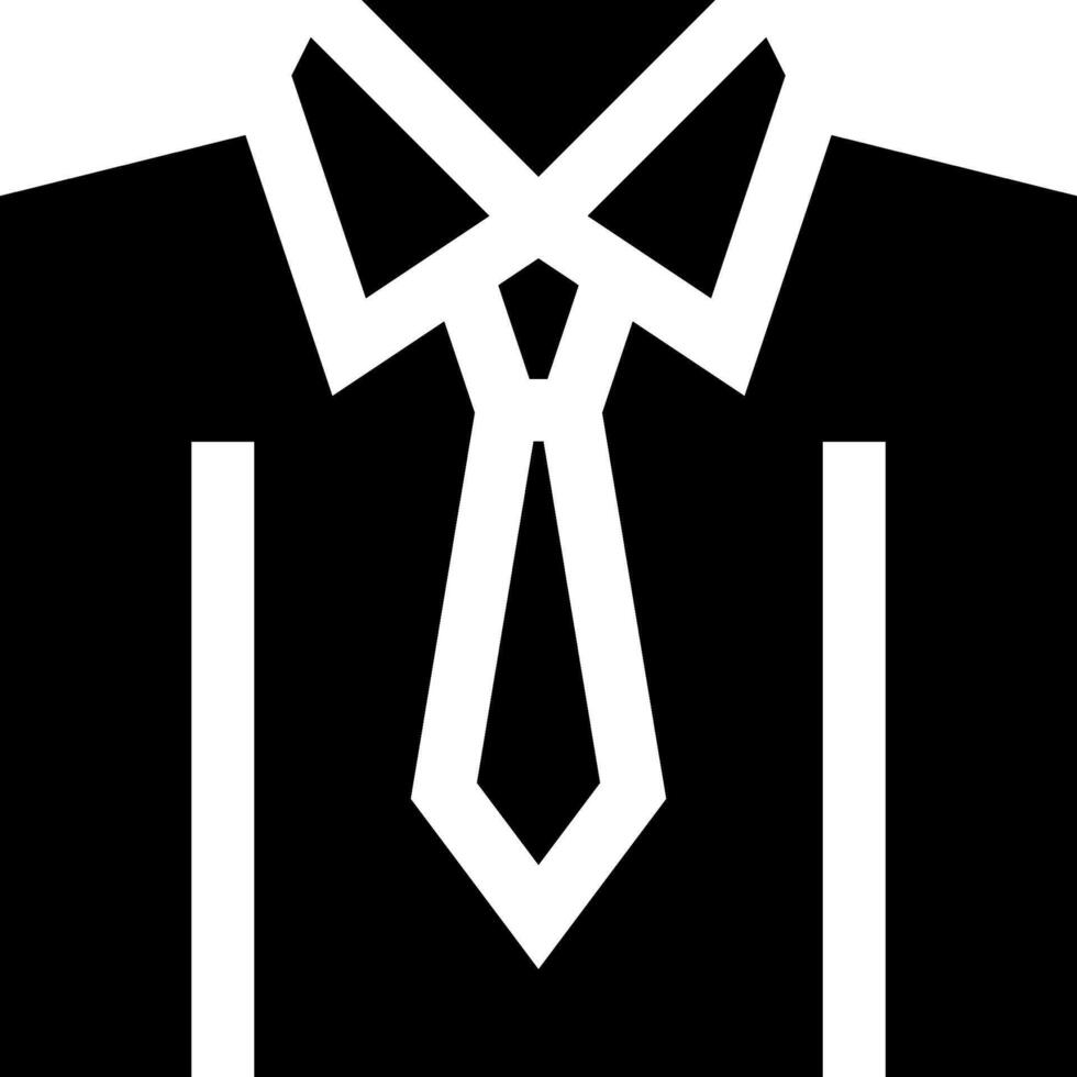 A black and white image of a tie vector