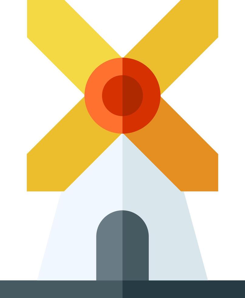 Windmill illustration design vector
