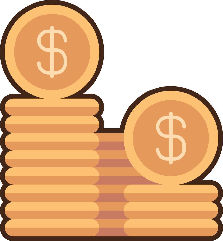 Money stack icon illustration design vector