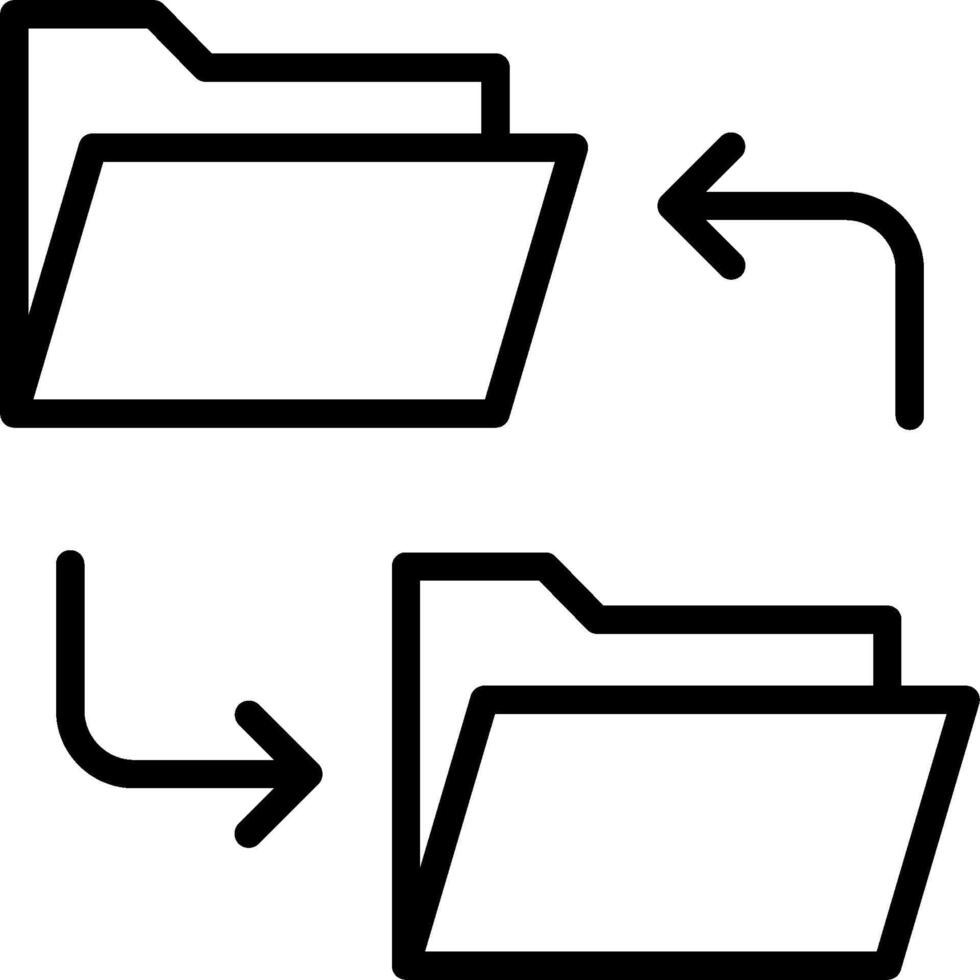 File transfer icon vector