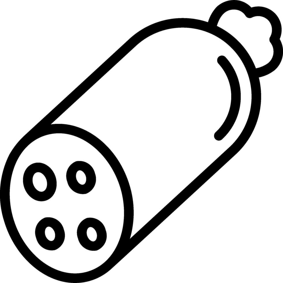 A black and white drawing of a tube with four holes vector