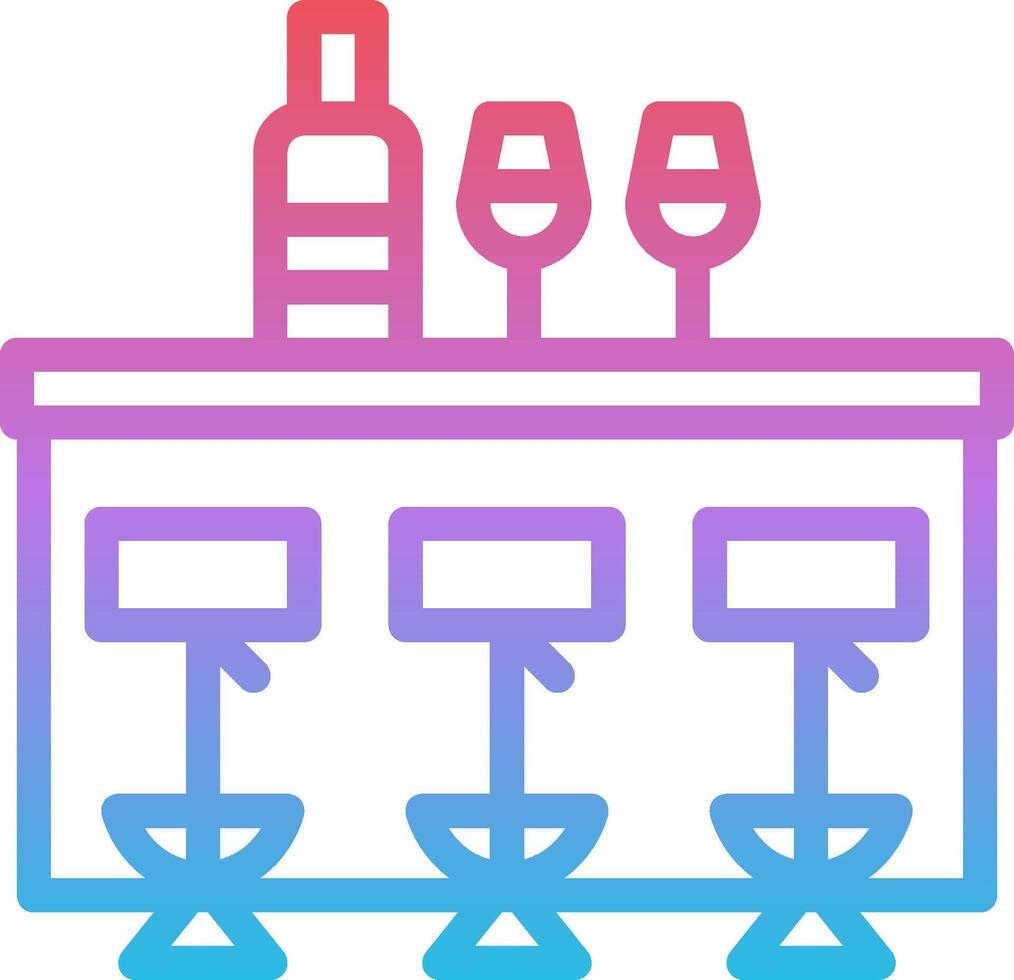 Wine bar icon vector
