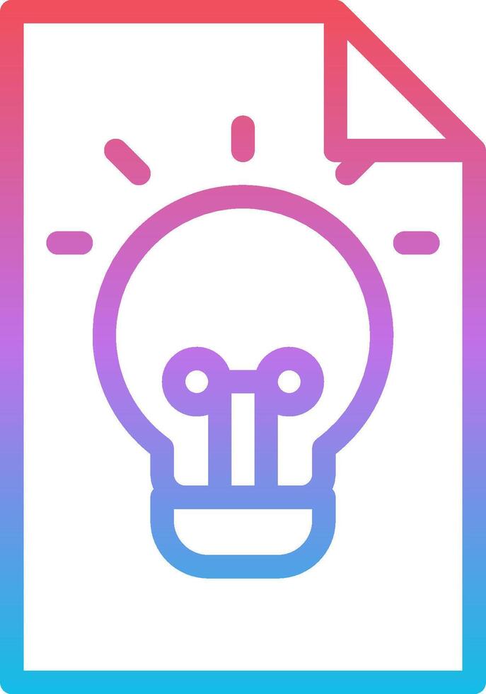A light bulb icon on a white background vector