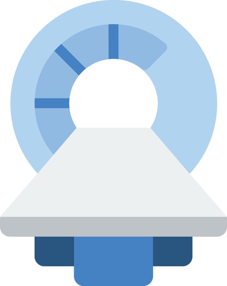 A blue and white medical device icon vector