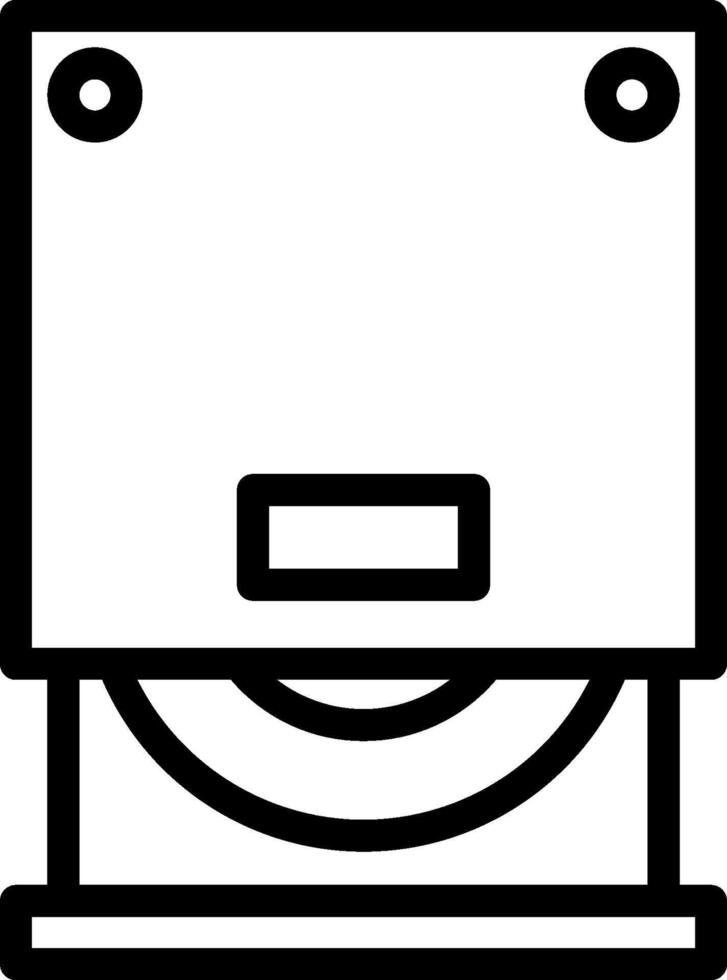A black and white image of a machine vector