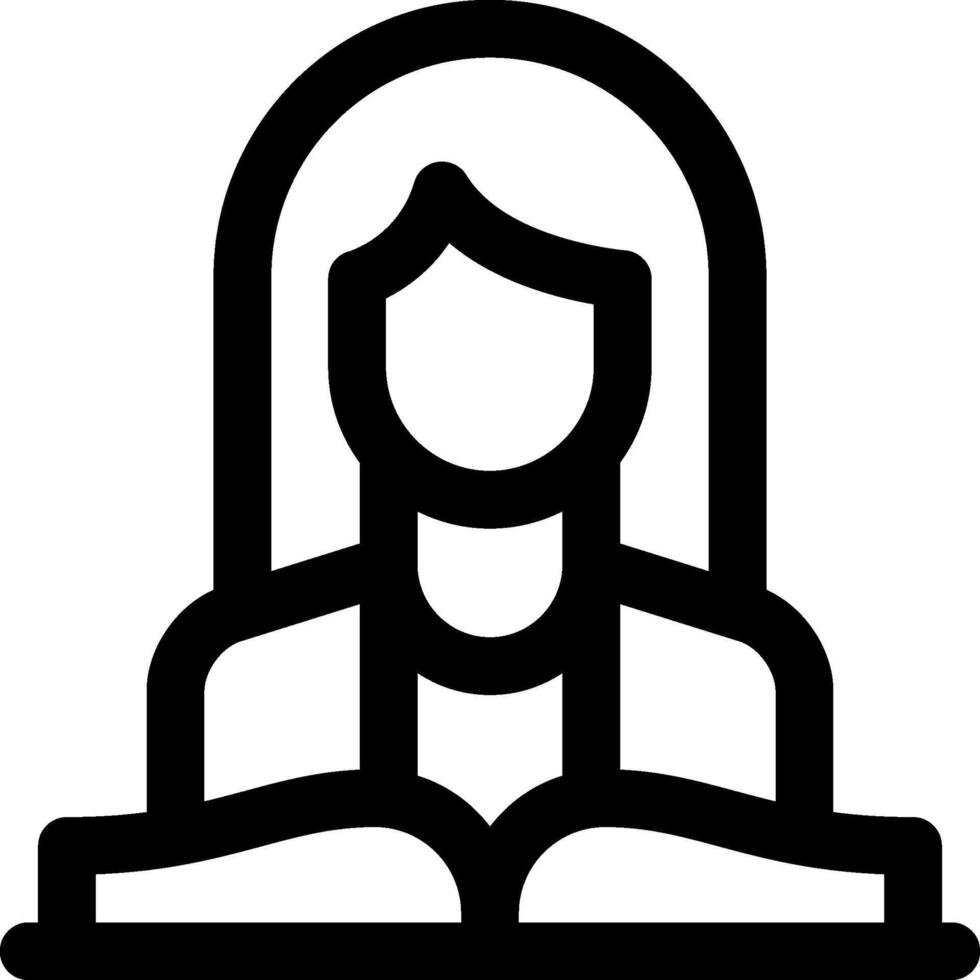 A woman reading a book icon vector