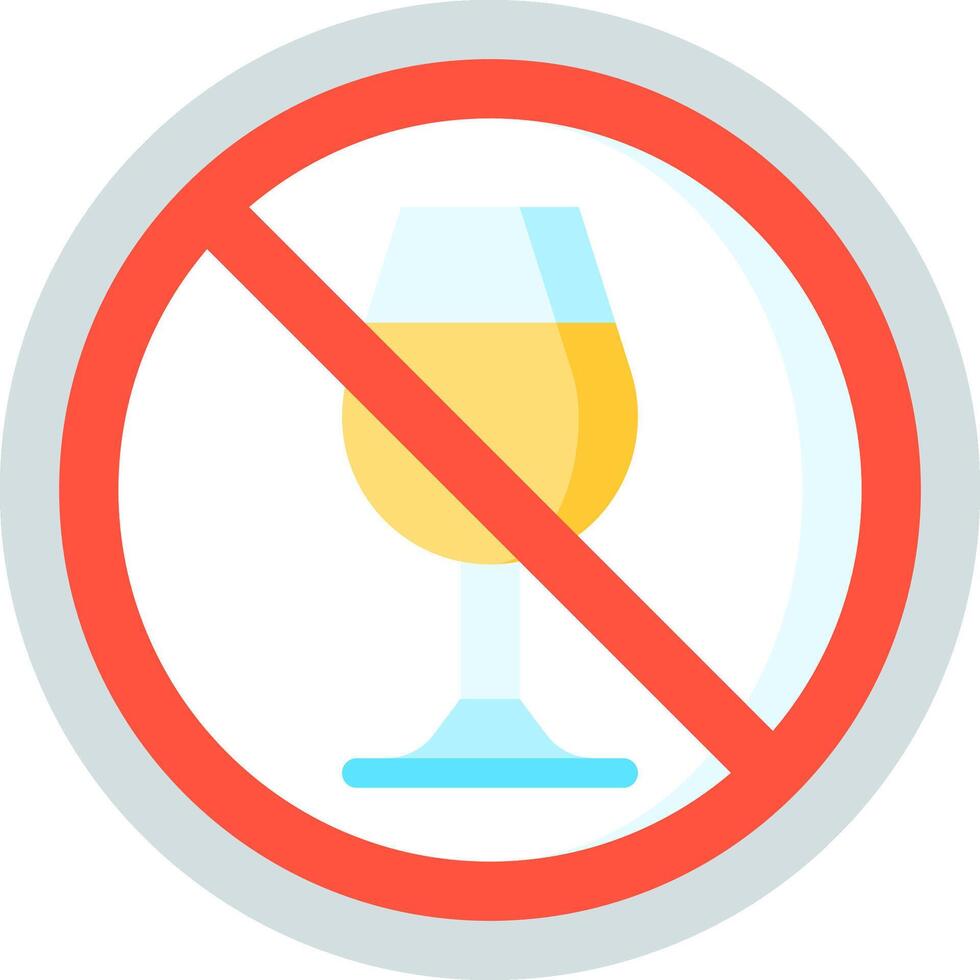 No alcohol sign vector