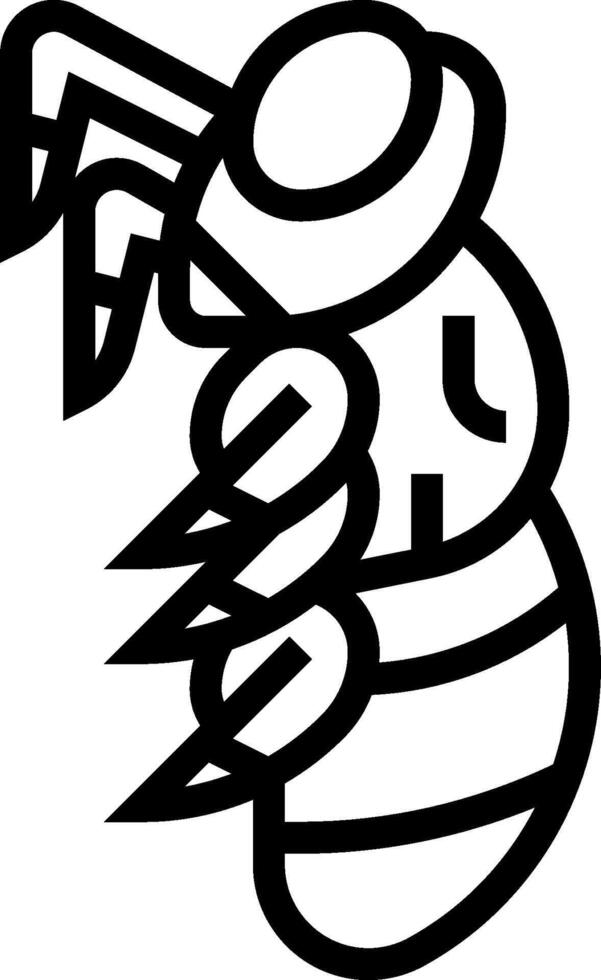 A cartoon bee with a hat on its head vector