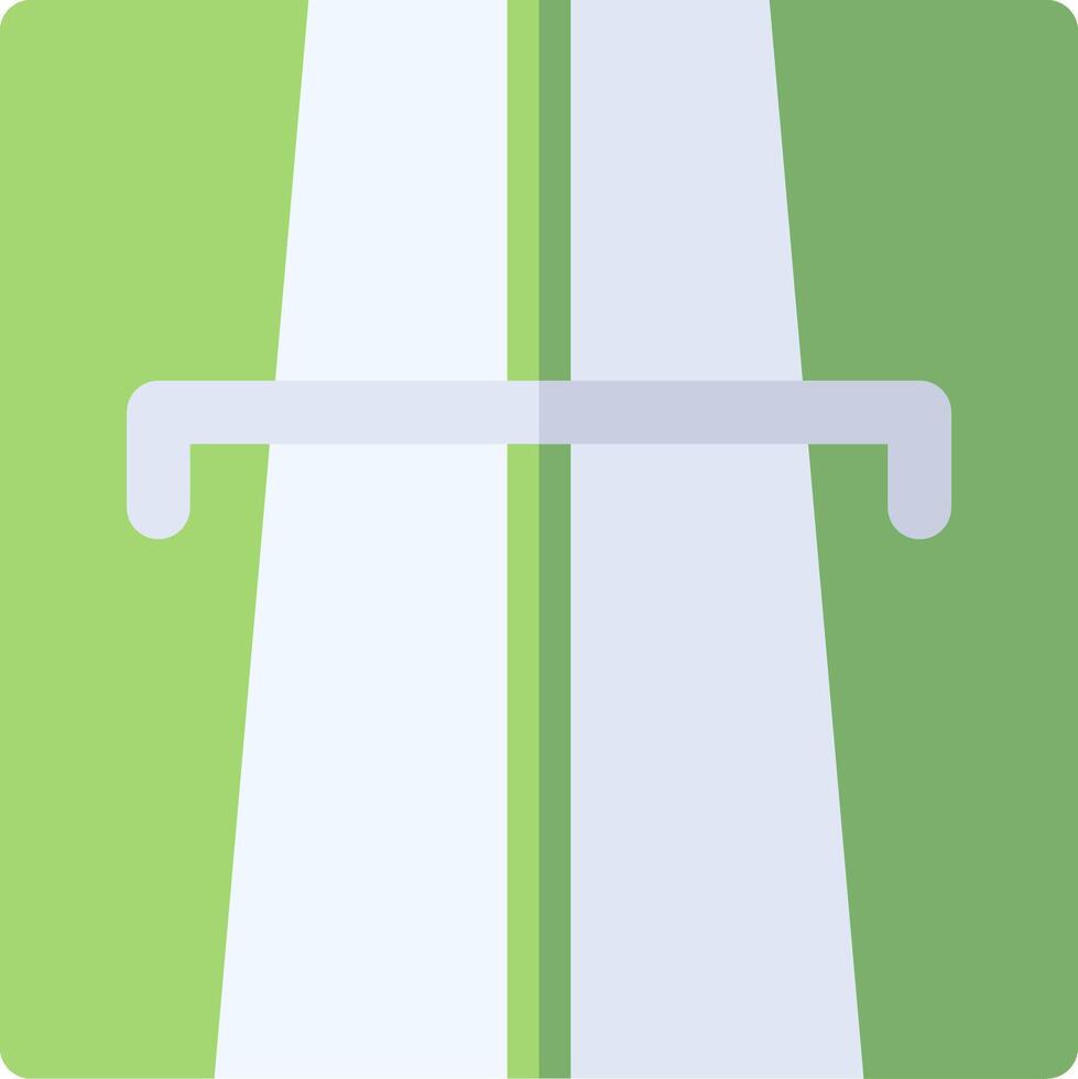 A green and white square with a white line vector