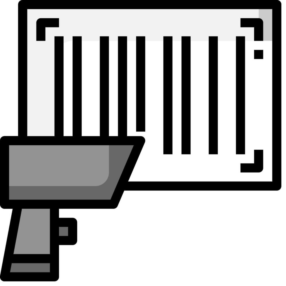 A barcode scanner and a gun icon vector