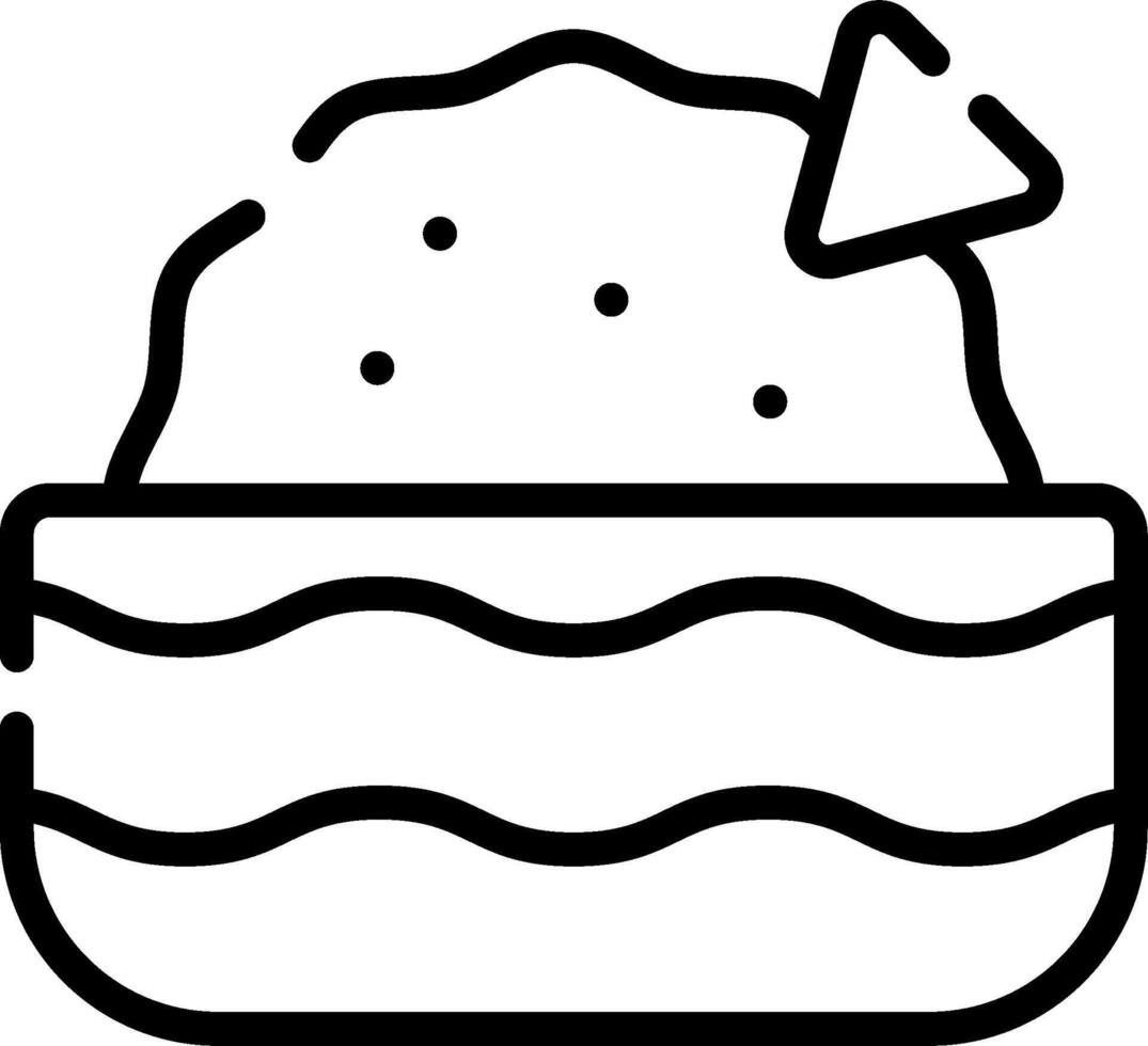 A black and white illustration of a cake vector