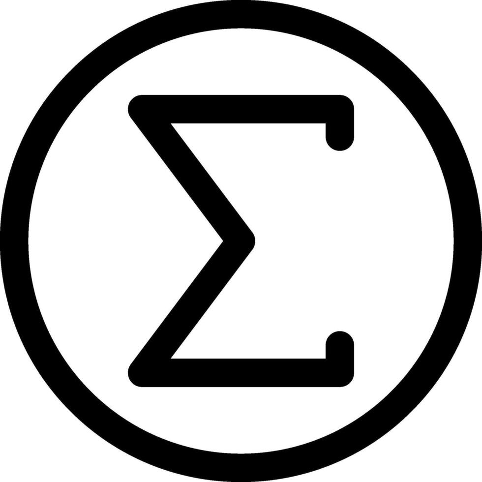 The zeta symbol in a circle vector