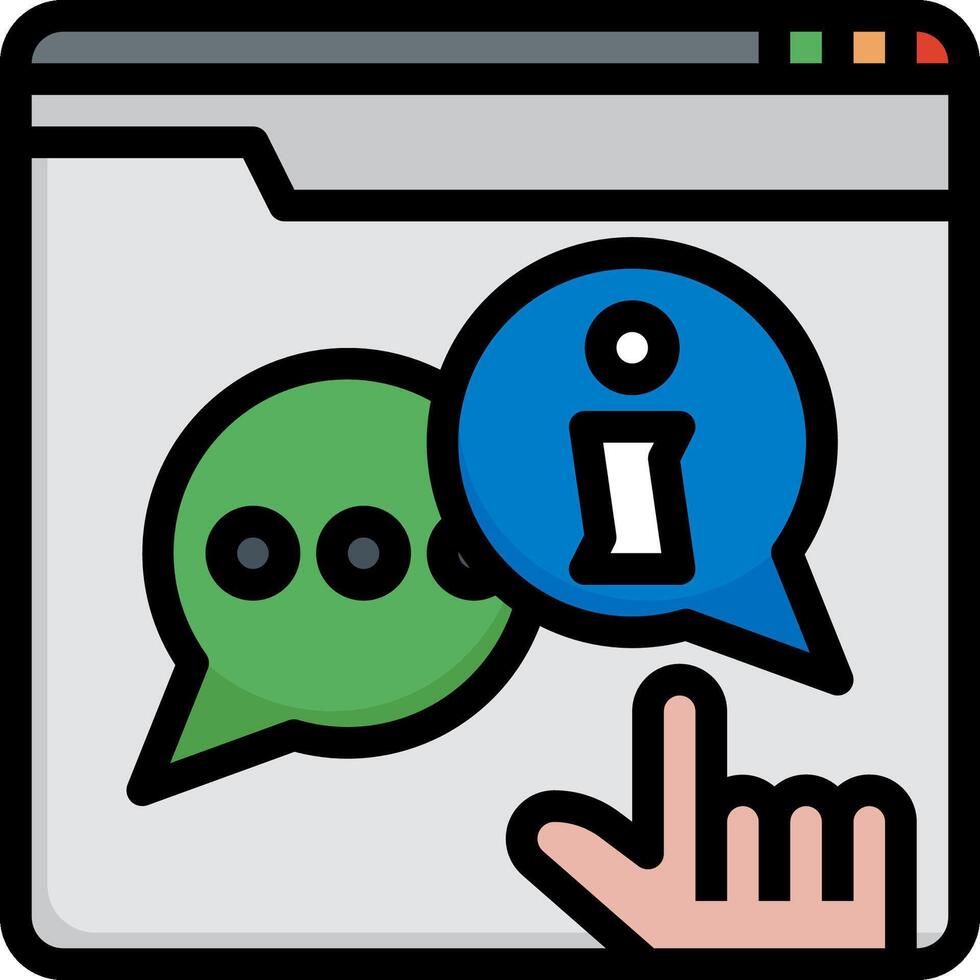 Chat with your friends and family vector