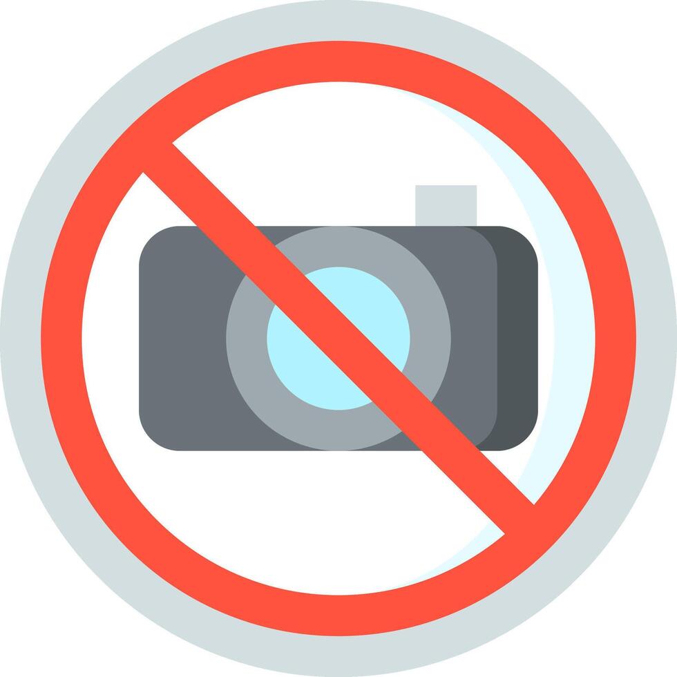 No camera allowed sign vector