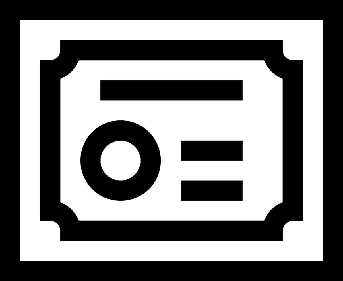 A black and white image of a ticket vector