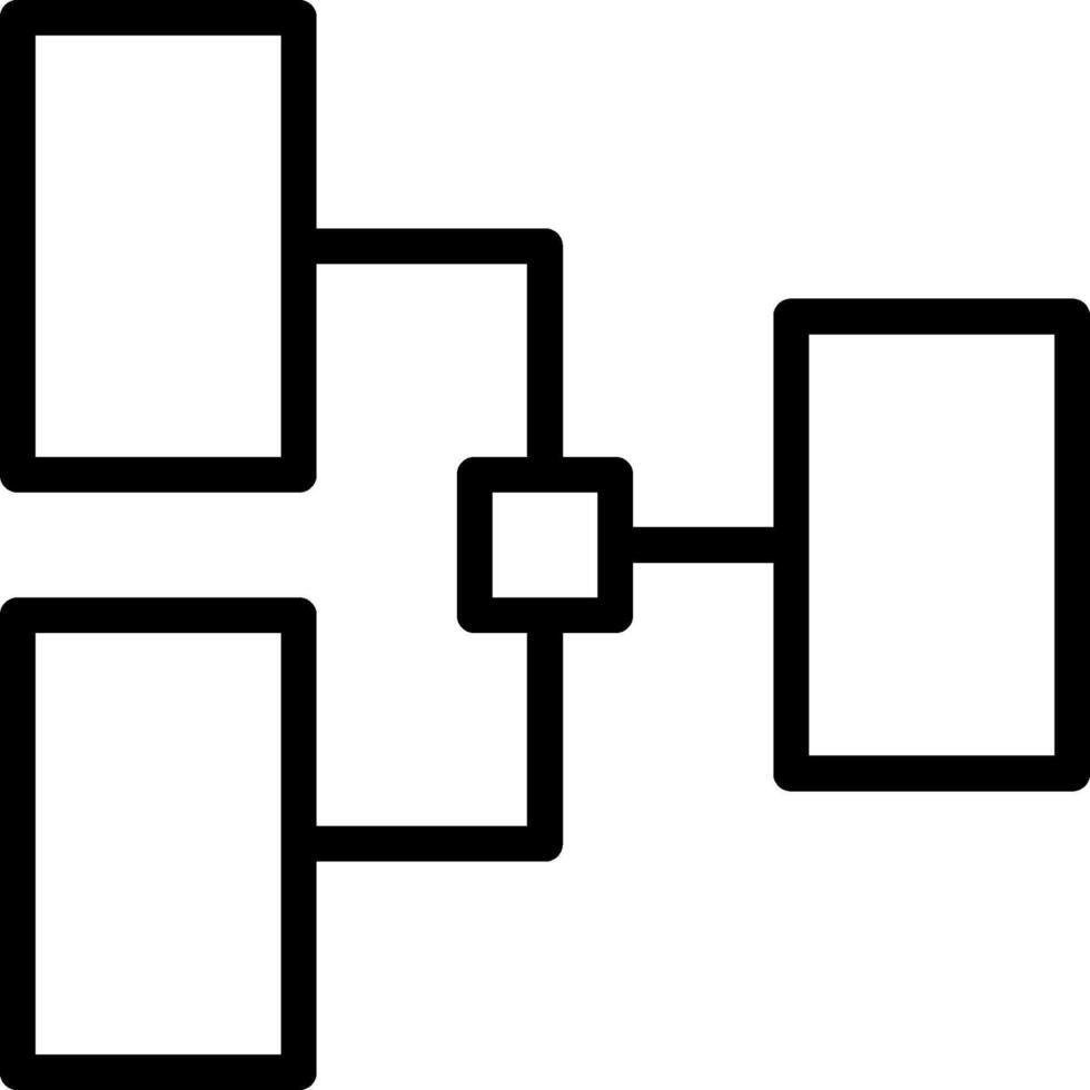 A black and white image of a computer with two squares vector