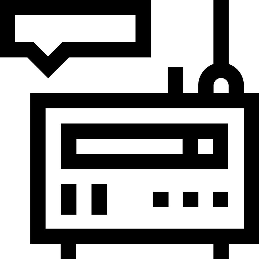 Radio illustration design vector