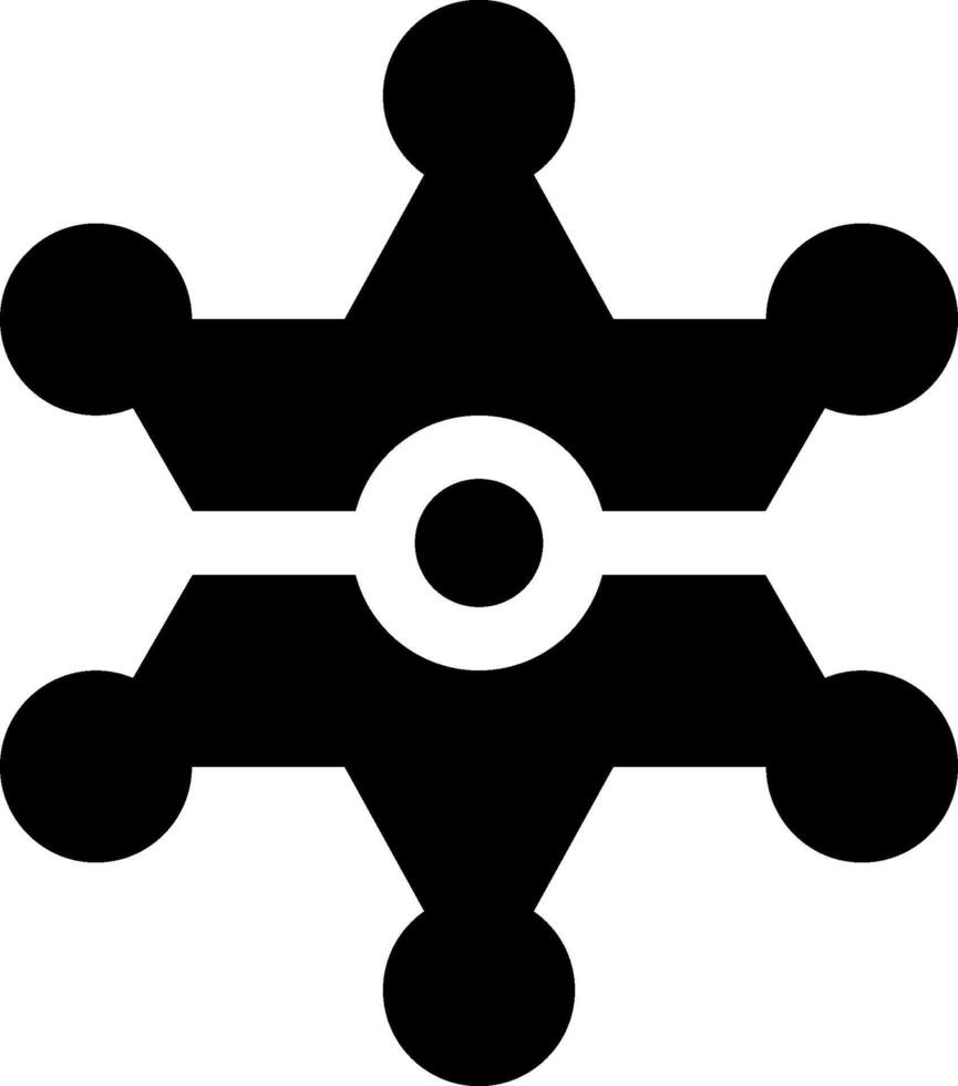 A black and white icon of a group of people vector