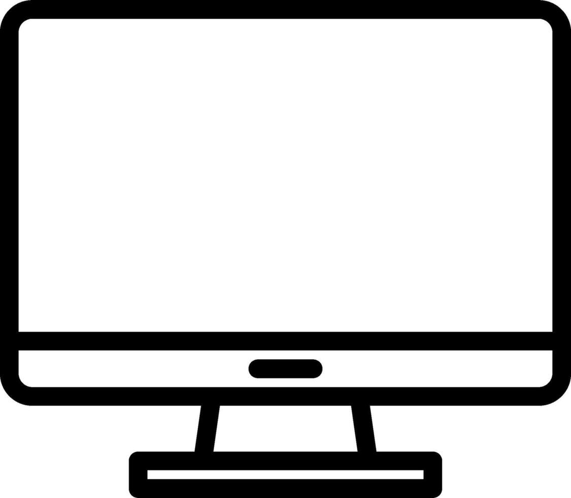 Computer monitor icon vector