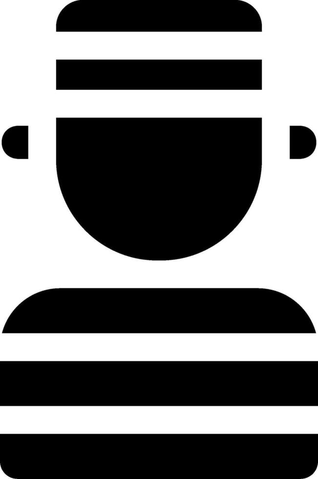 A black and white silhouette of a man with a hat vector