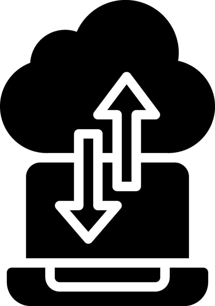 Cloud computing icon vector