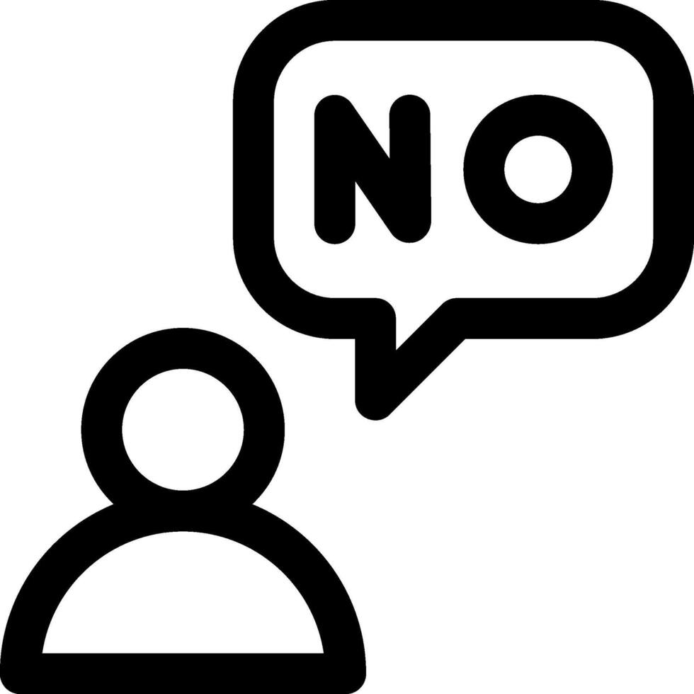 No icon illustration vector