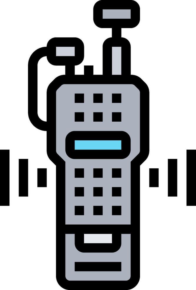 A radio with a microphone and speaker icon vector