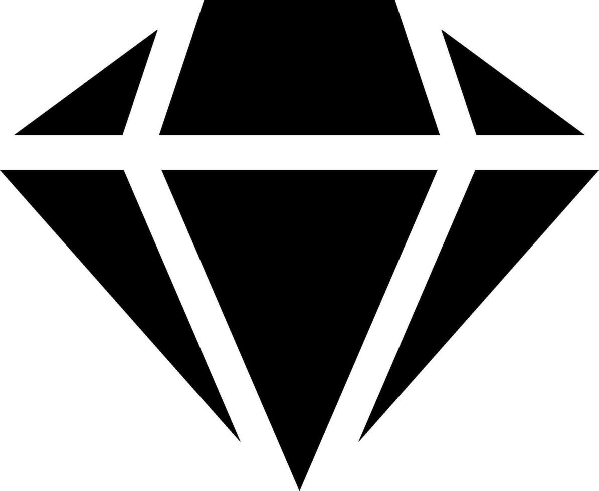 A diamond logo with a black outline vector