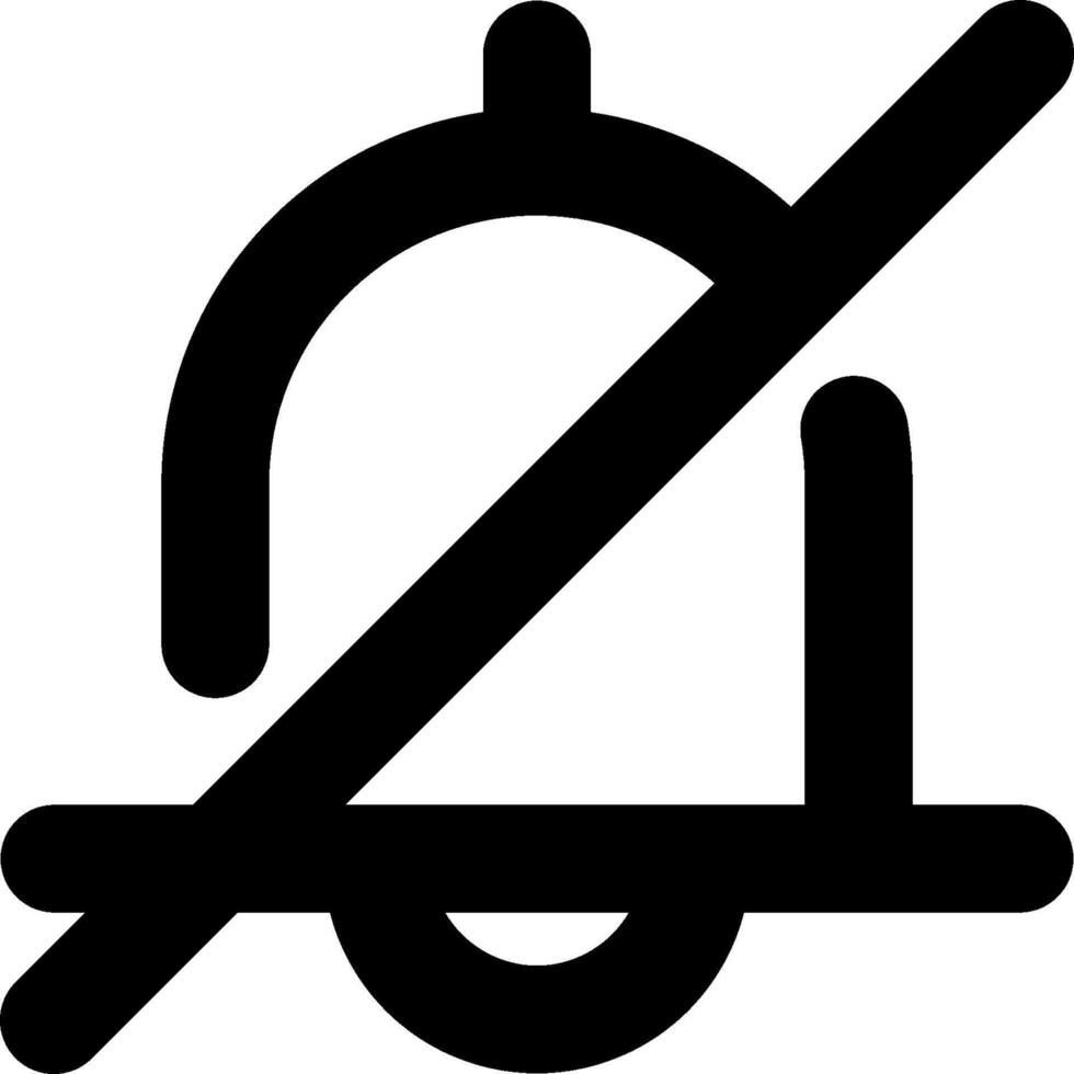 No bell icon illustration vector