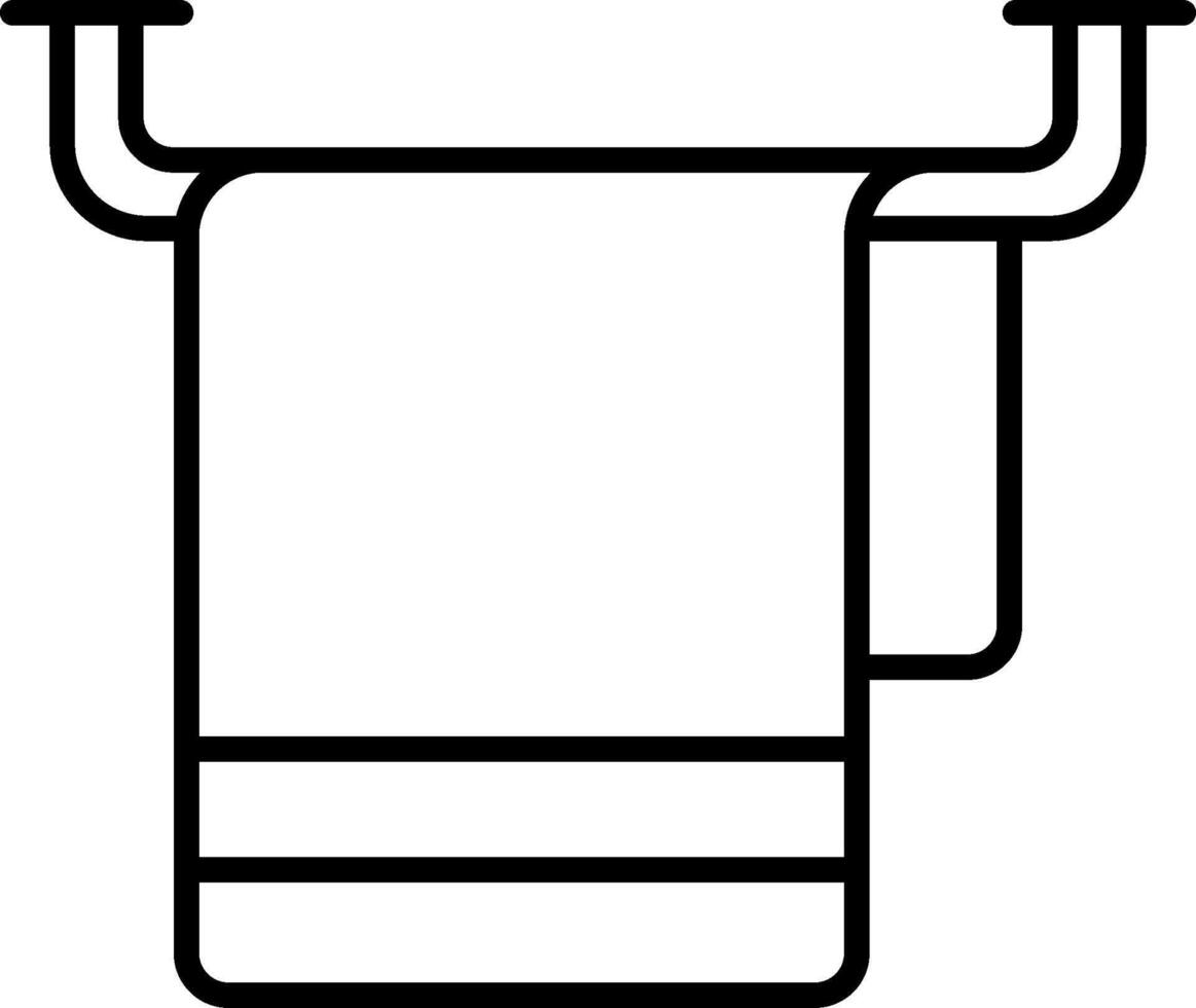 A black and white illustration of a toilet paper roll vector