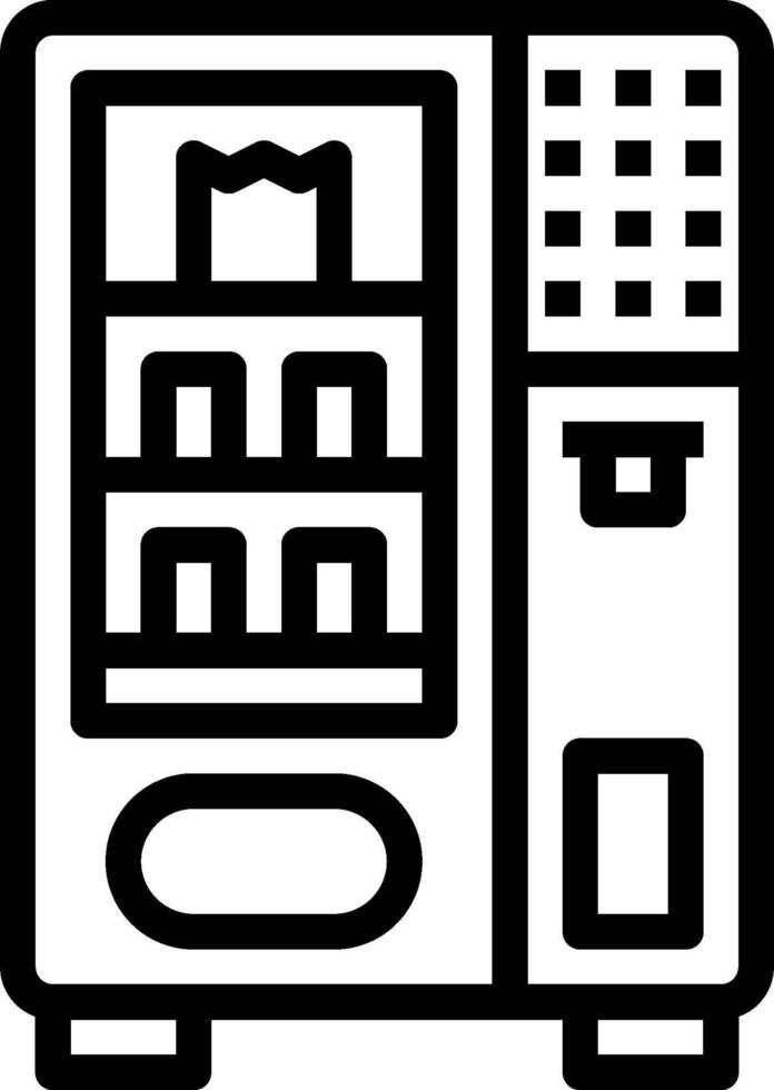 A vending machine icon on a white background vector