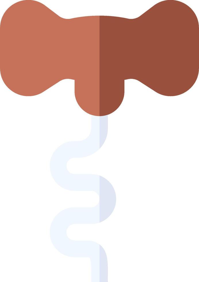 A small intestine with a long stem vector