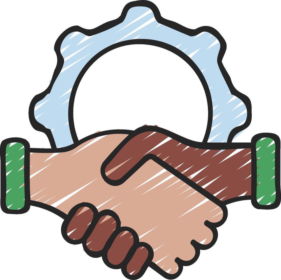 Handshake icon illustration design vector