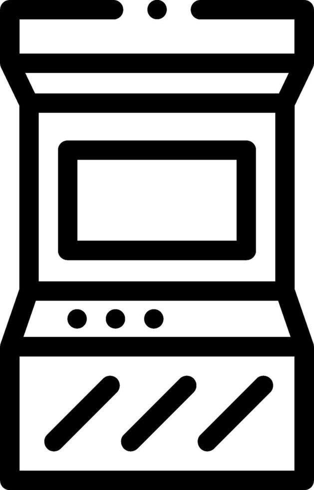 A black and white icon of a computer vector