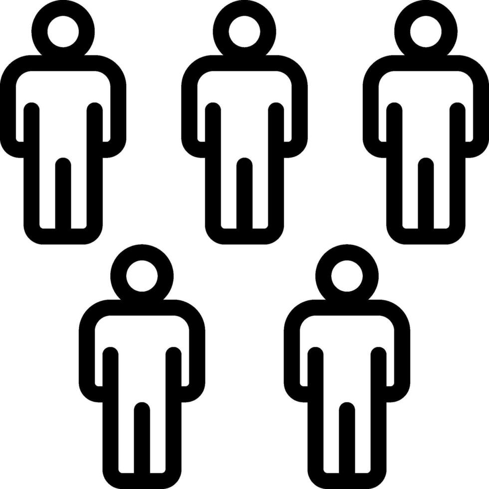 A group of people with different shapes vector
