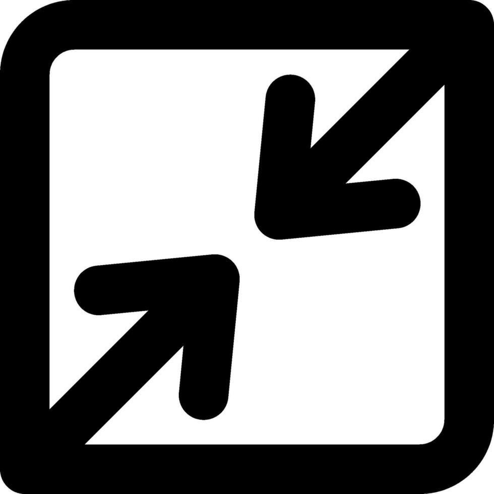 A black and white square with an arrow pointing to the right vector