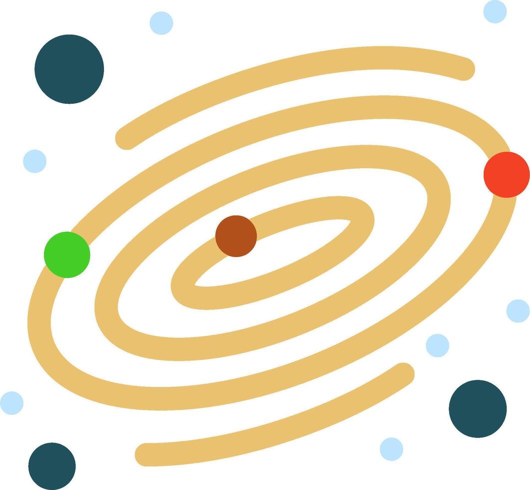 A small planet with a ring around it vector
