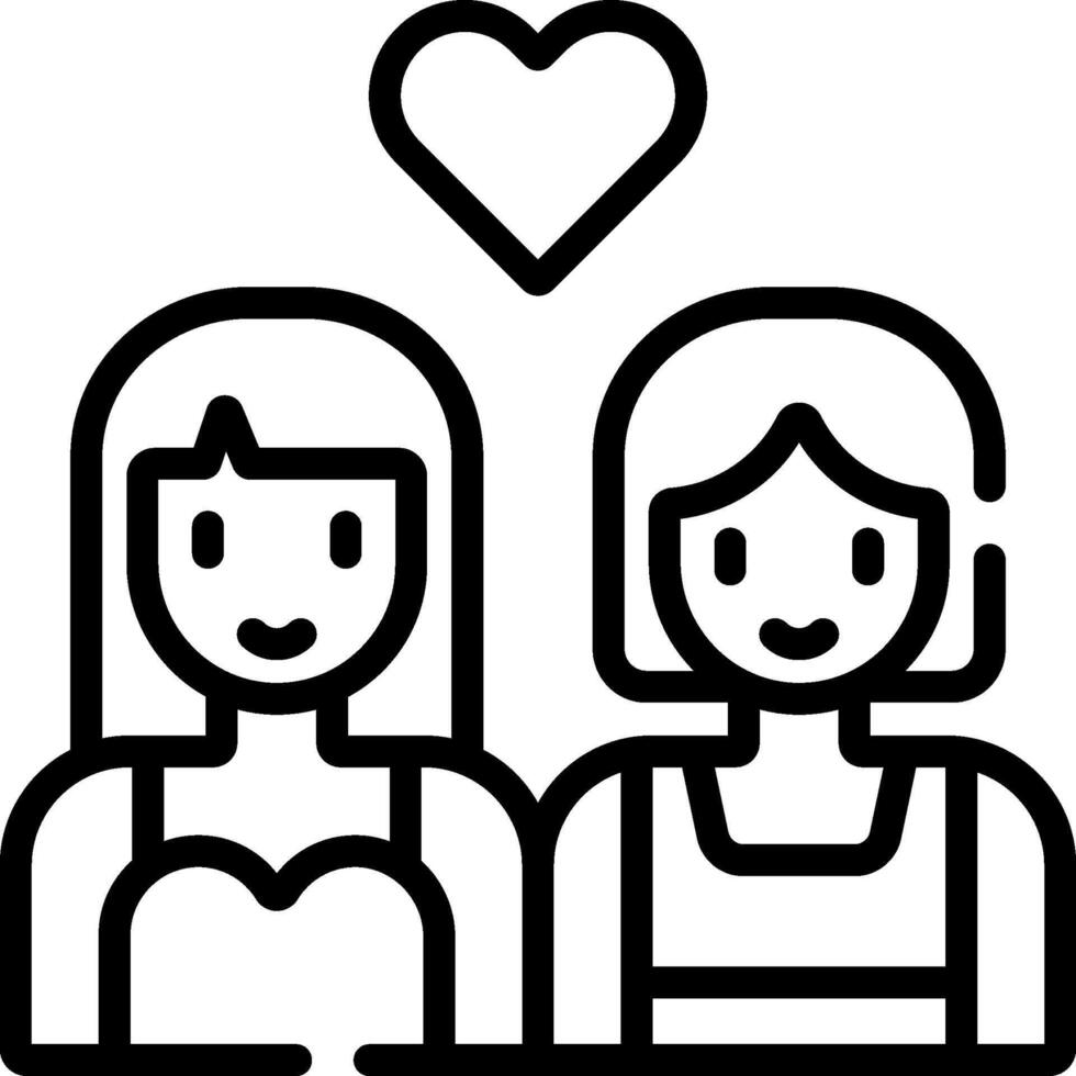 Two women are holding hands and looking at each other vector